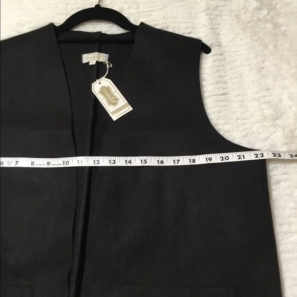 Mud Pie Black Vest NWT. Sz.L - Picture 3 of 5